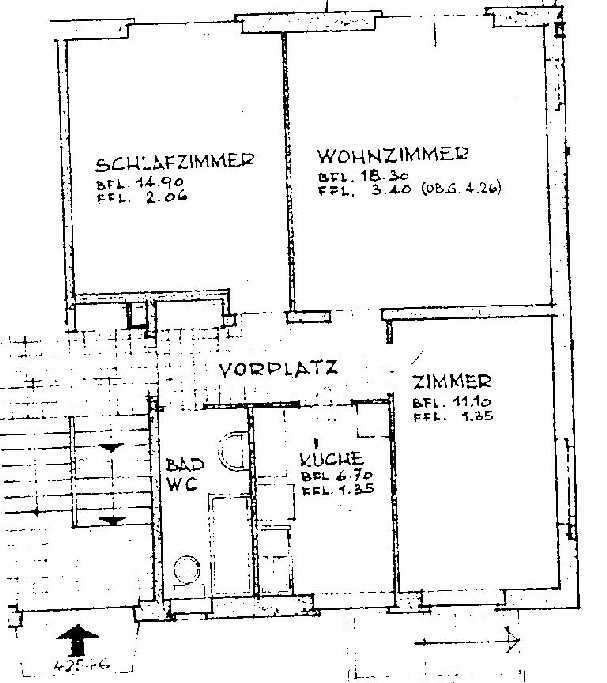 3 rooms apartment