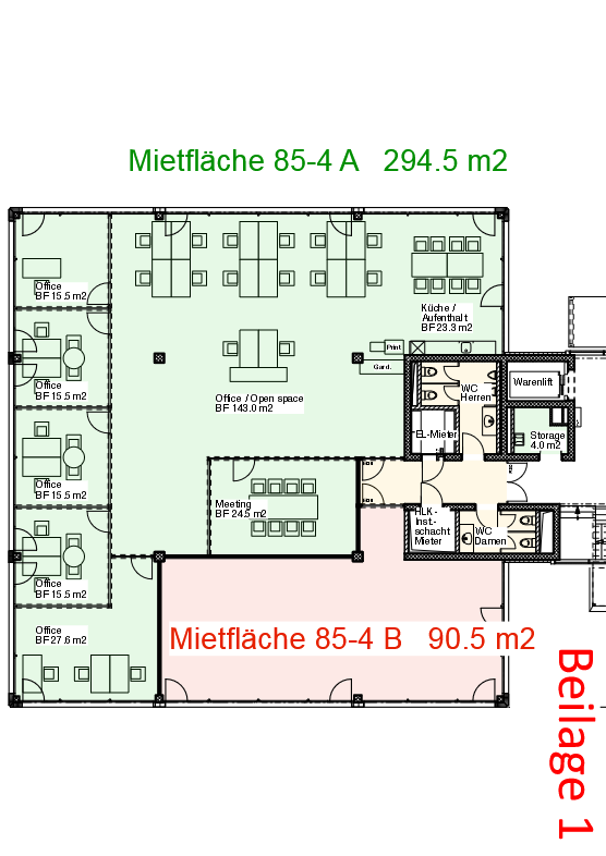 89m² bureau