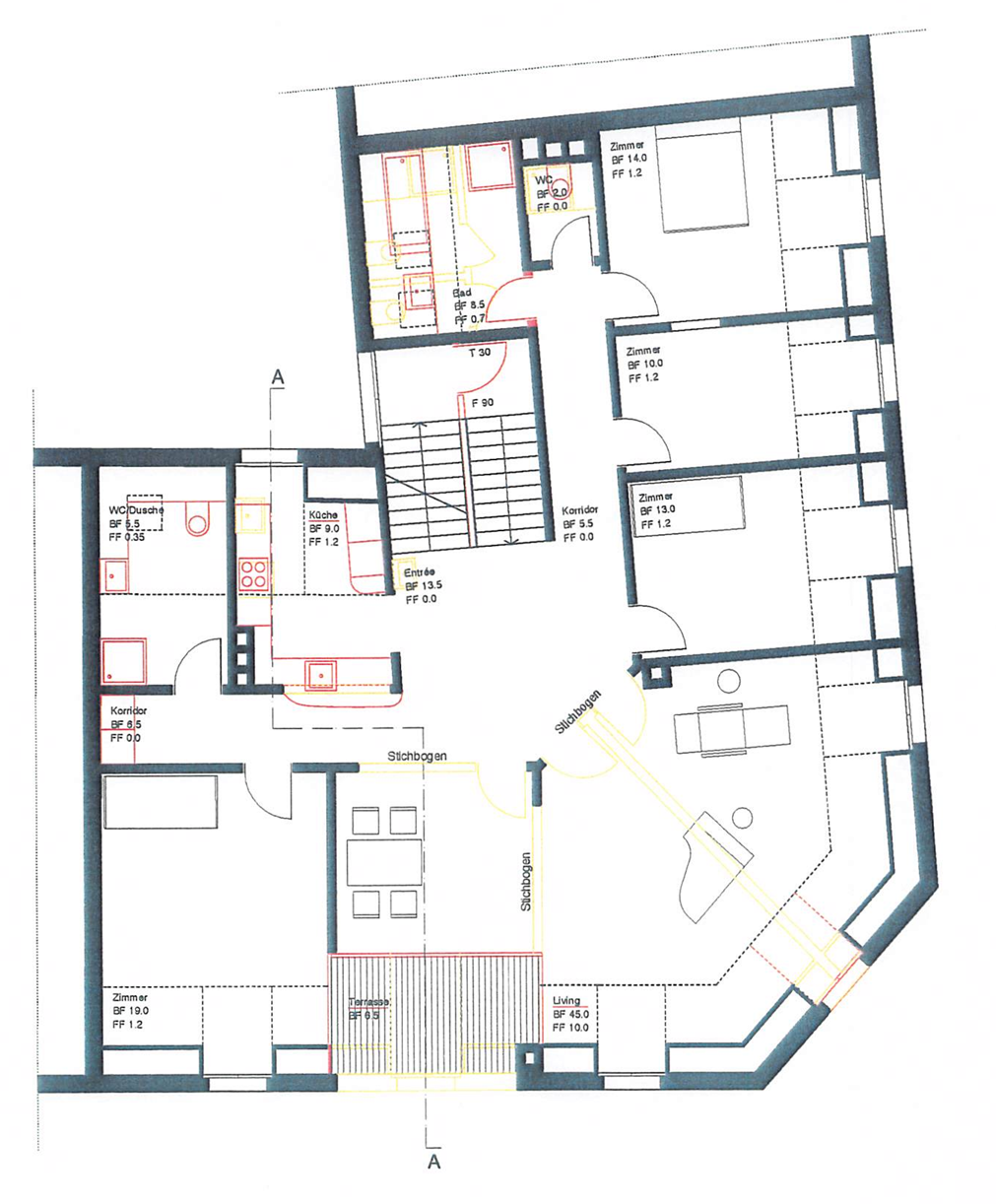 6 ½ rooms attic flat
