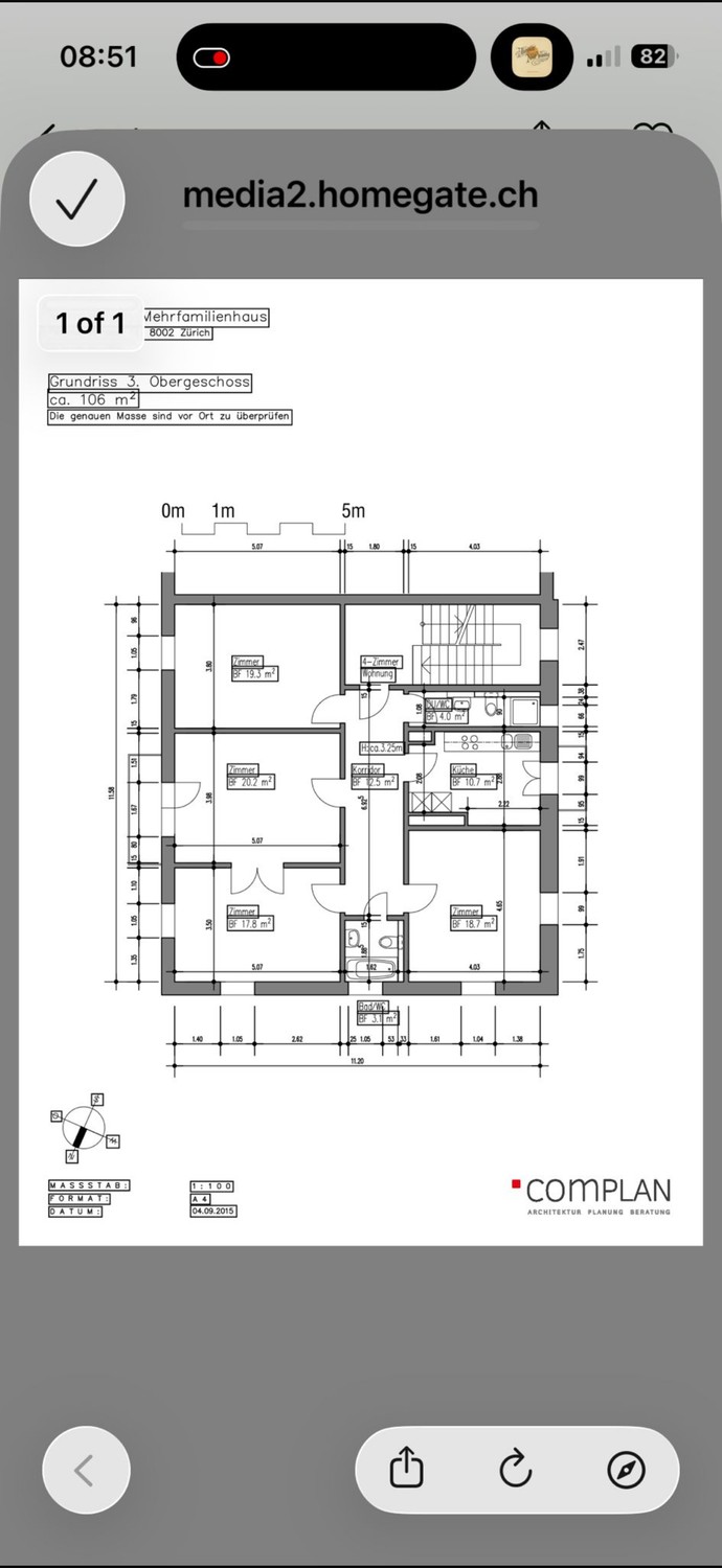 4 rooms apartment, photo 5 of 8