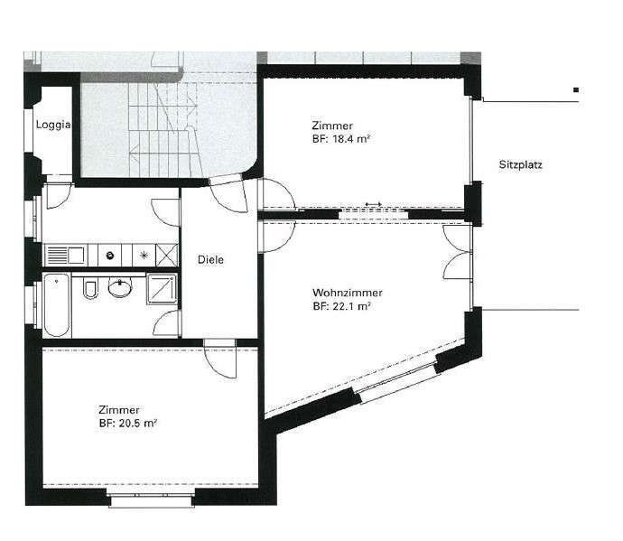 3 rooms apartment