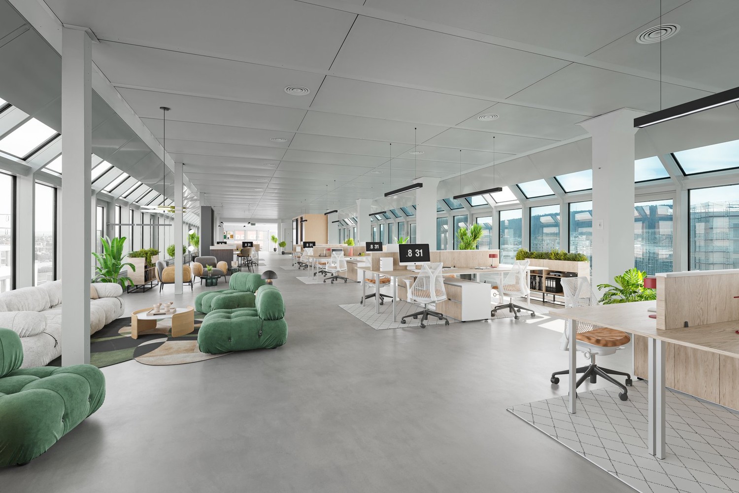 940m² office