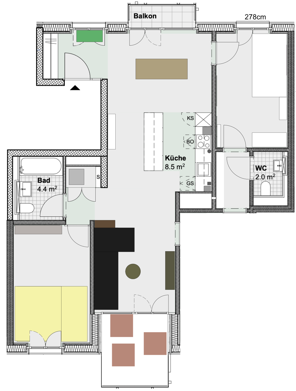 3 ½ rooms apartment