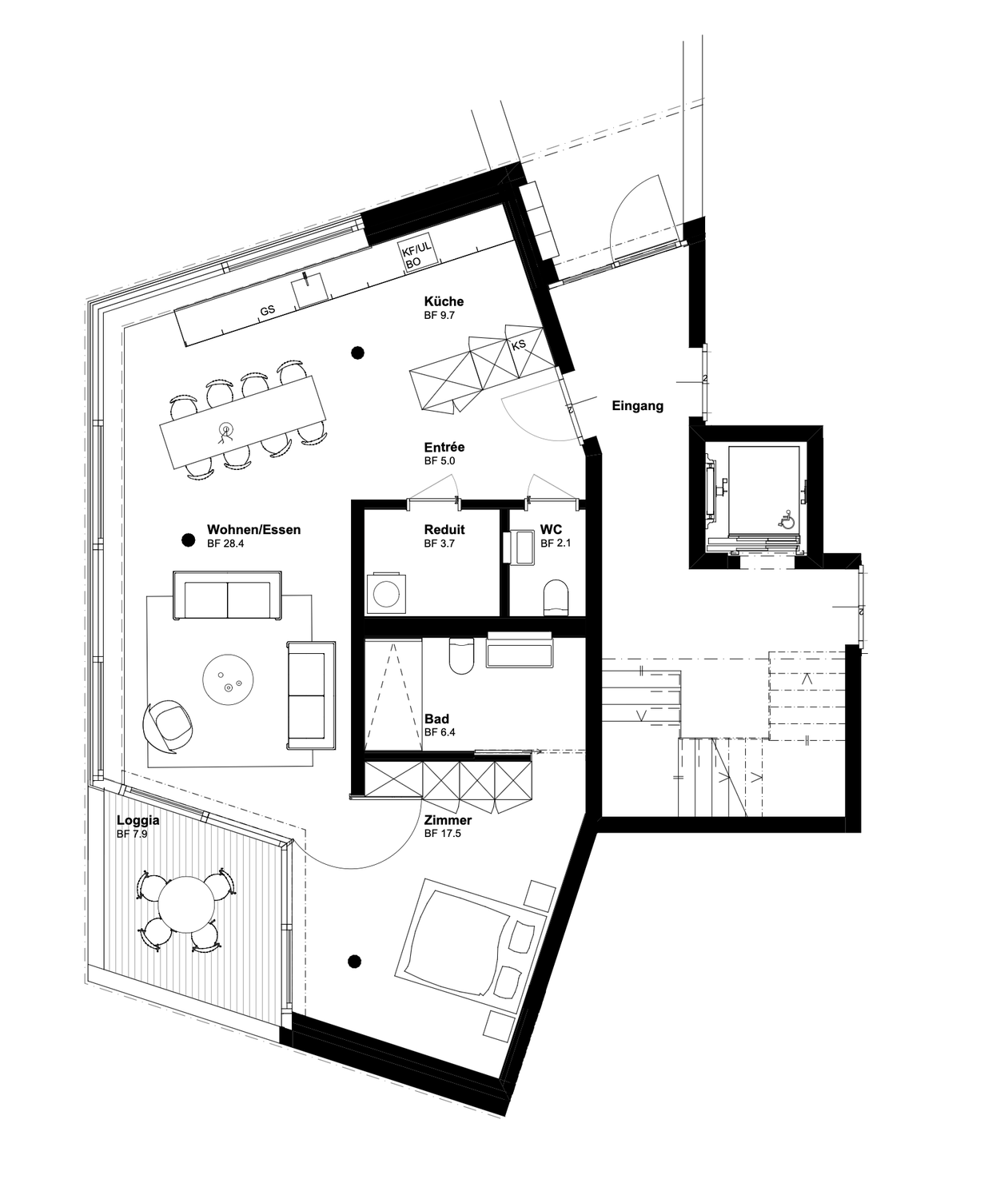 2 ½ rooms apartment