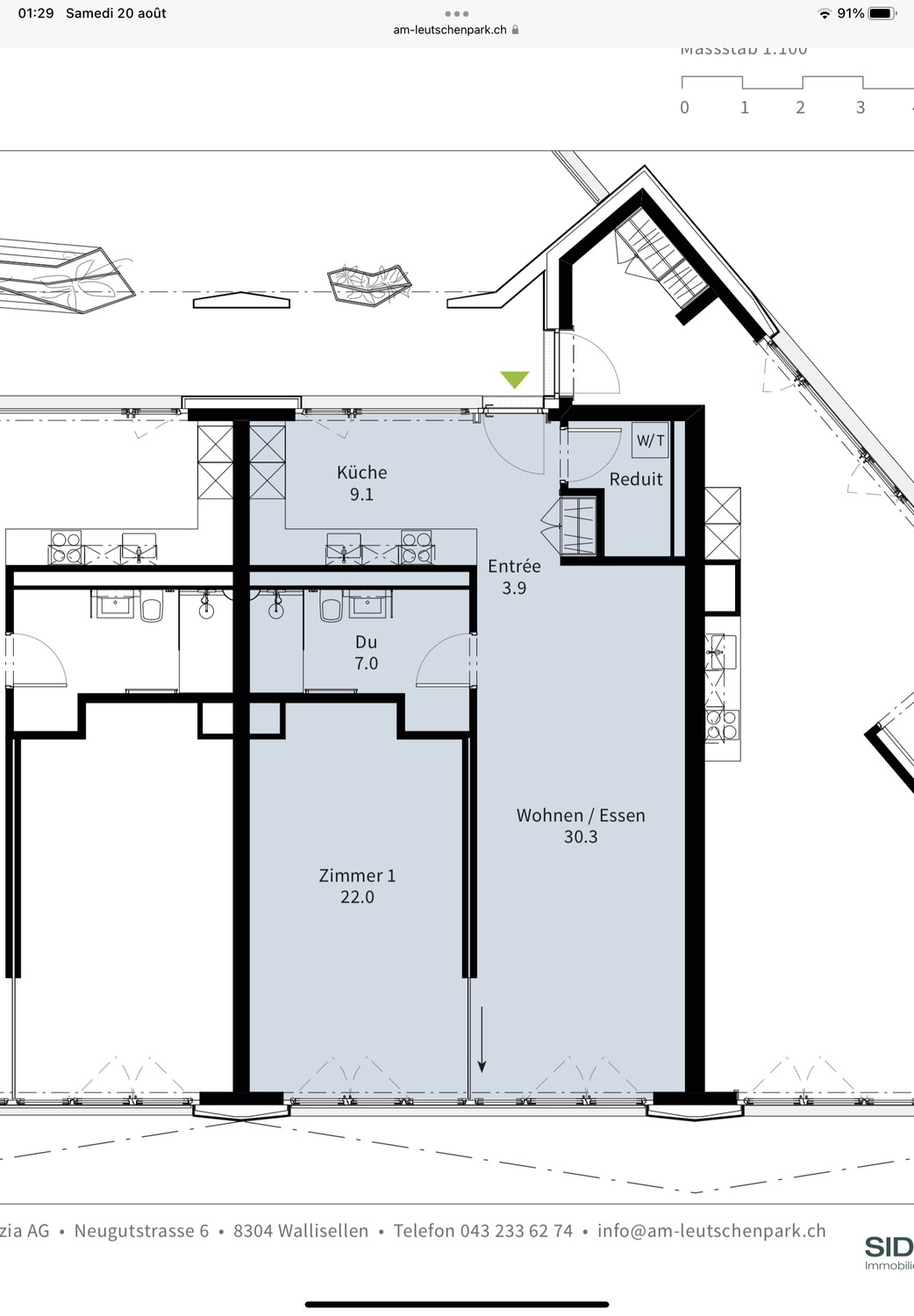 2 ½ rooms apartment