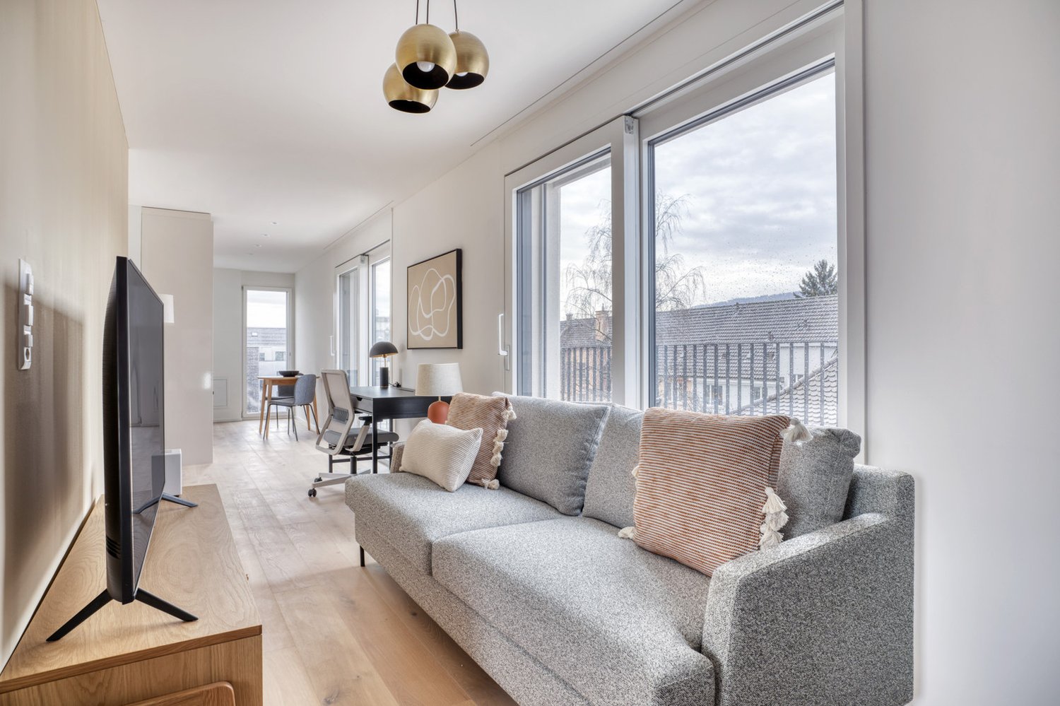 2 rooms furnished flat
