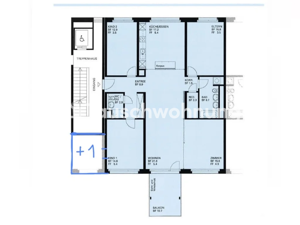 5 ½ pièces appartement