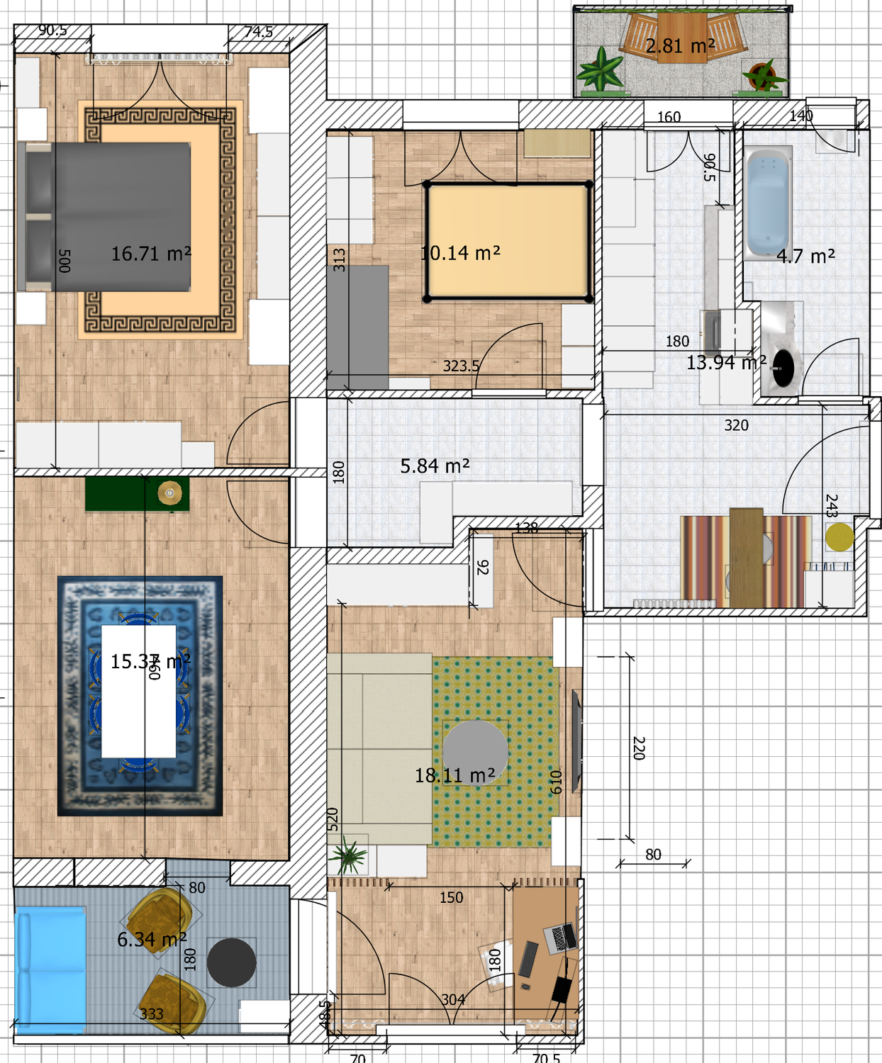 4 ½ rooms apartment