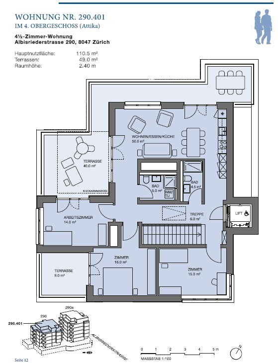 4 ½ rooms apartment