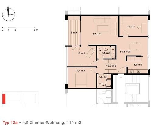 4 ½ rooms apartment