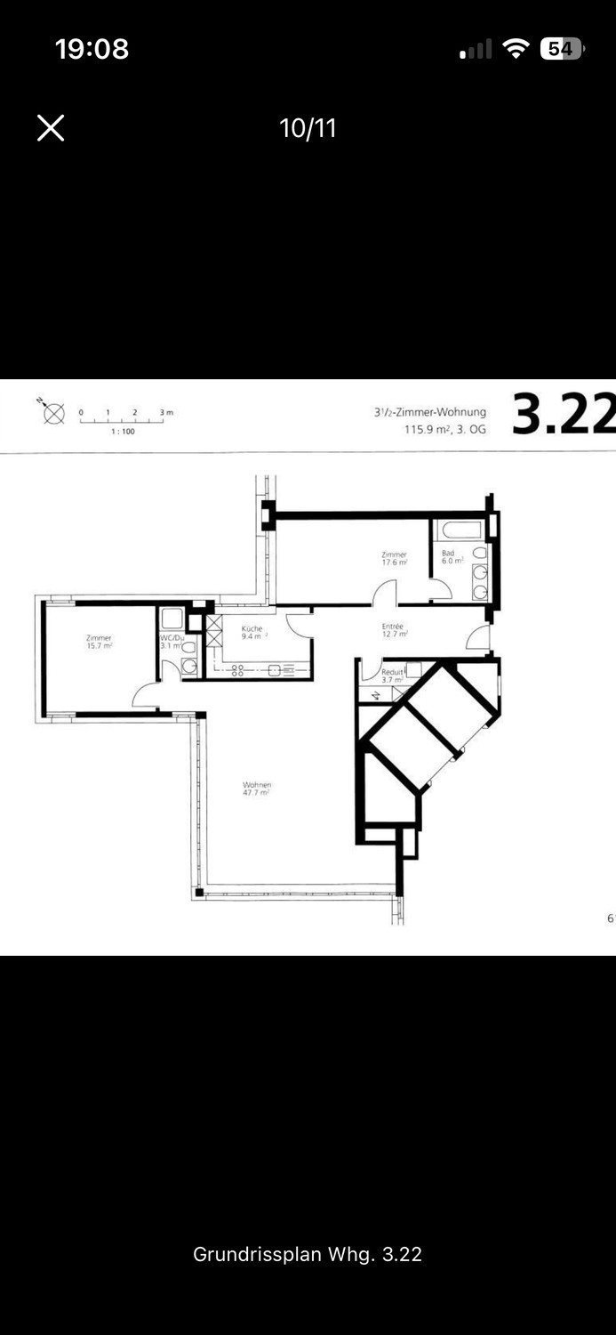 3 ½ rooms apartment