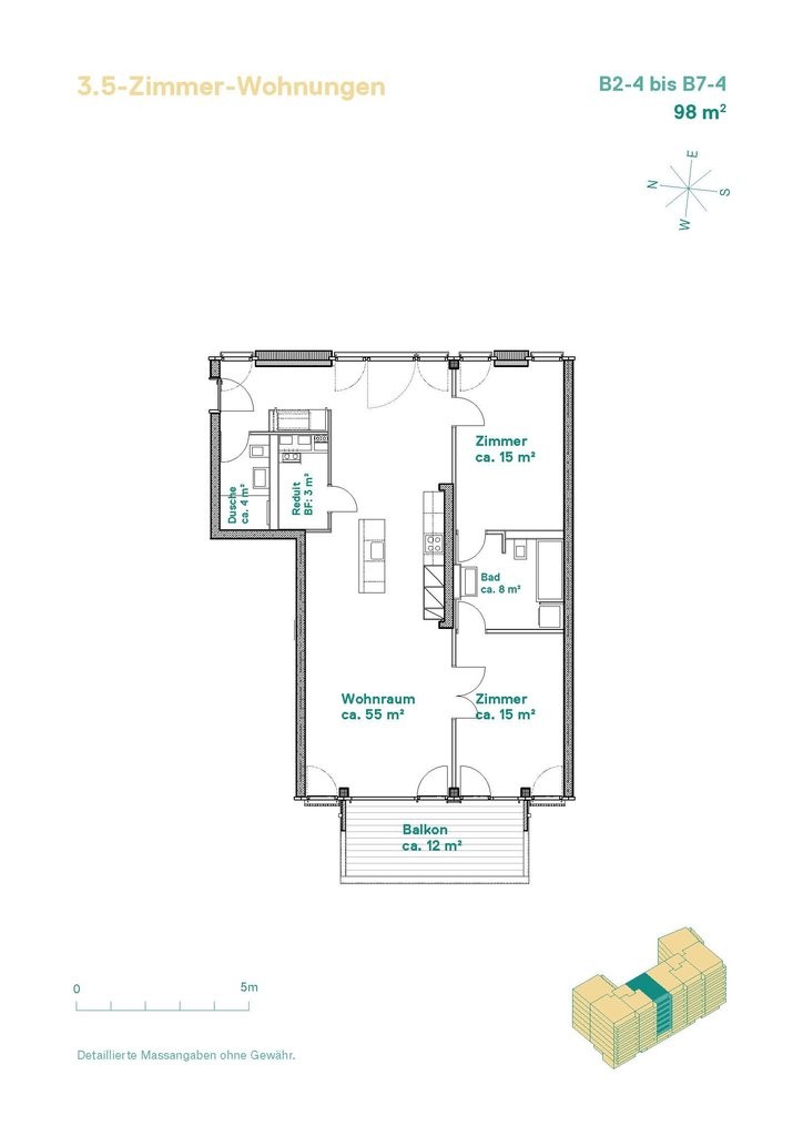 3 ½ rooms apartment
