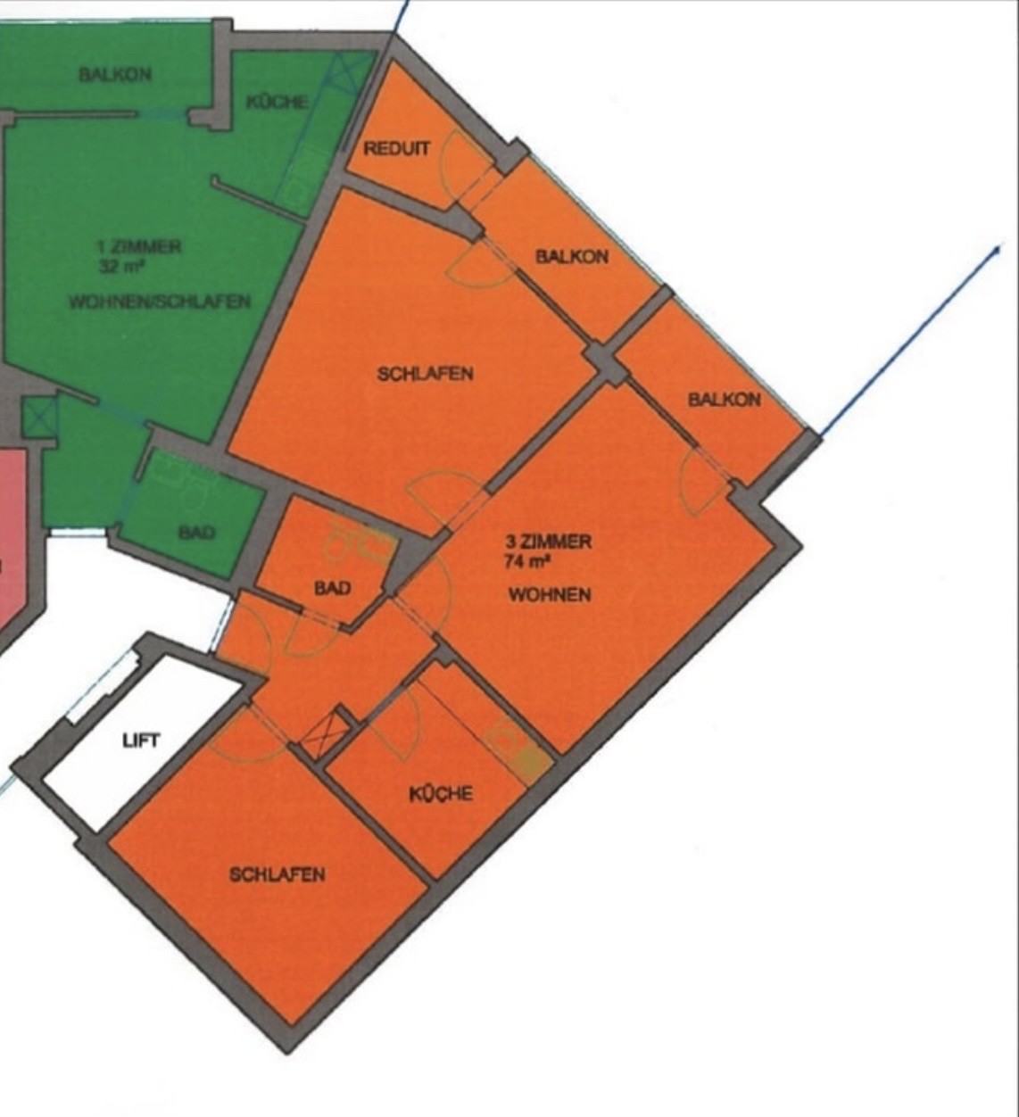 3 ½ rooms apartment