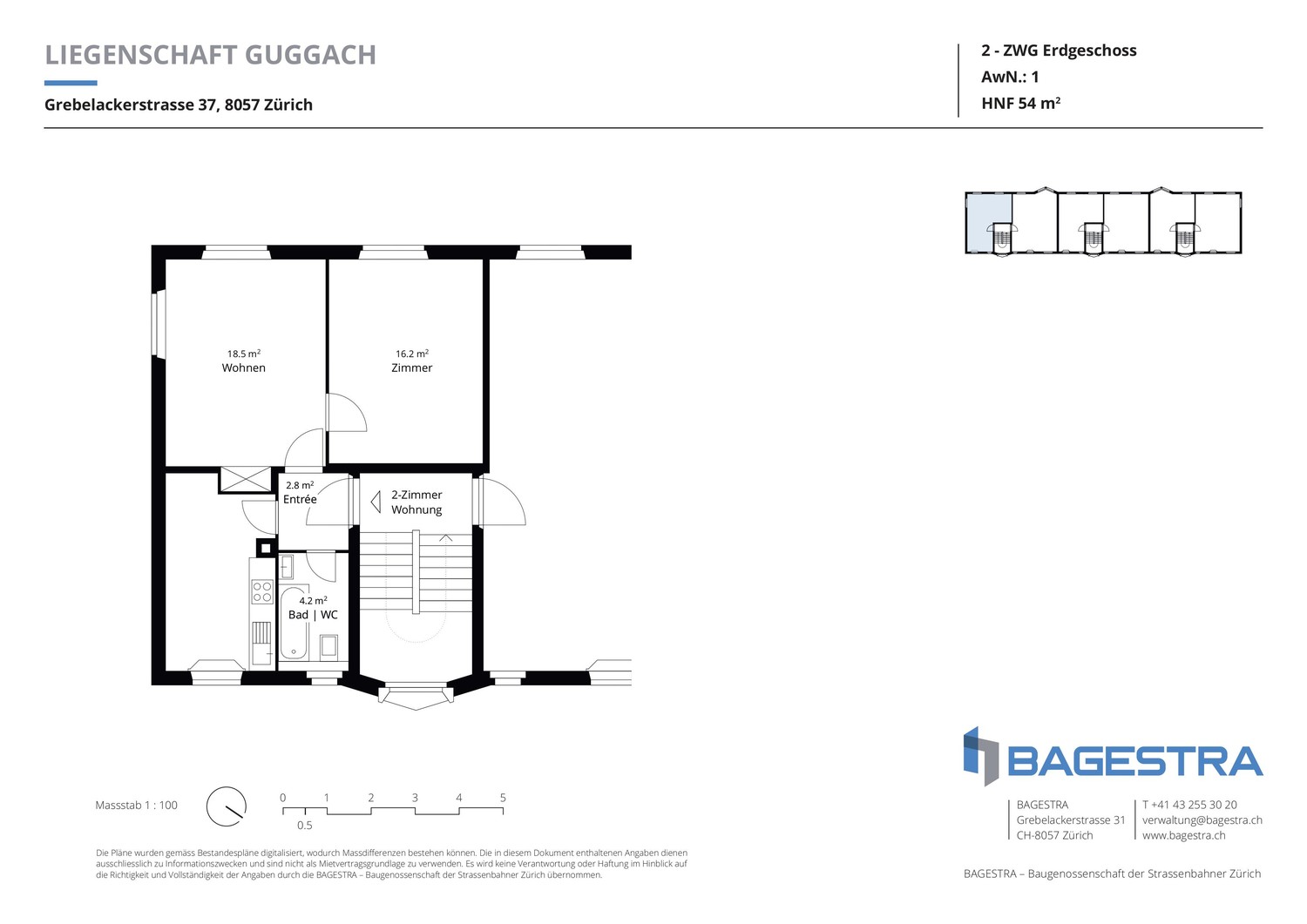 2 rooms apartment