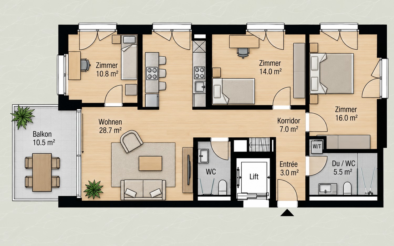 2 ½ rooms apartment, photo 3 of 8