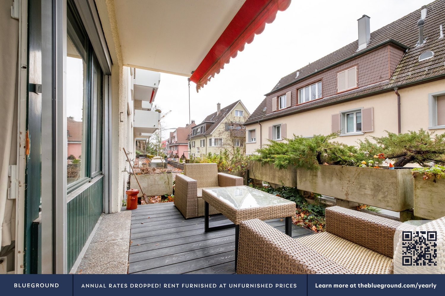 2 ½ rooms furnished flat