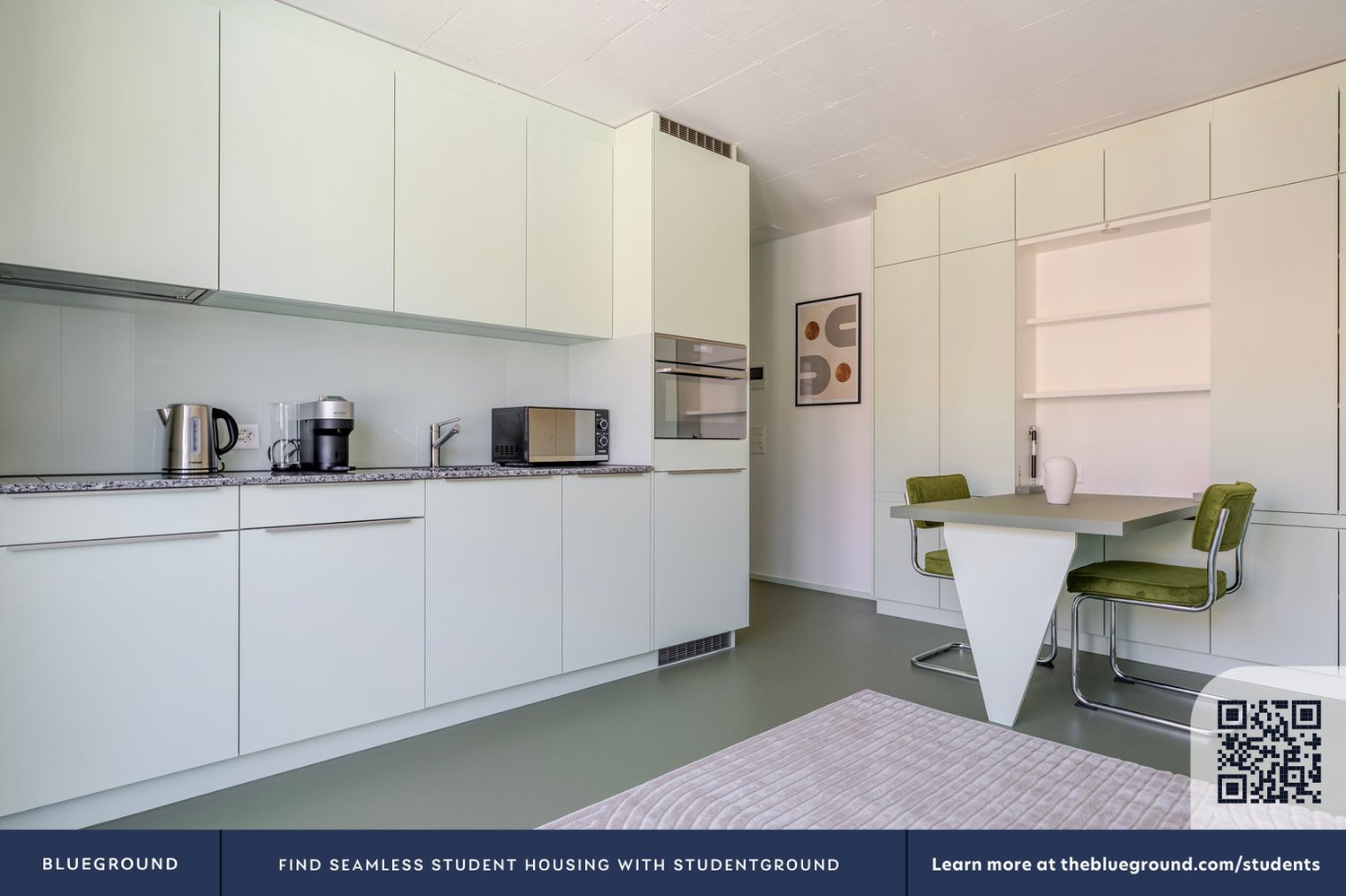 2 ½ rooms furnished flat
