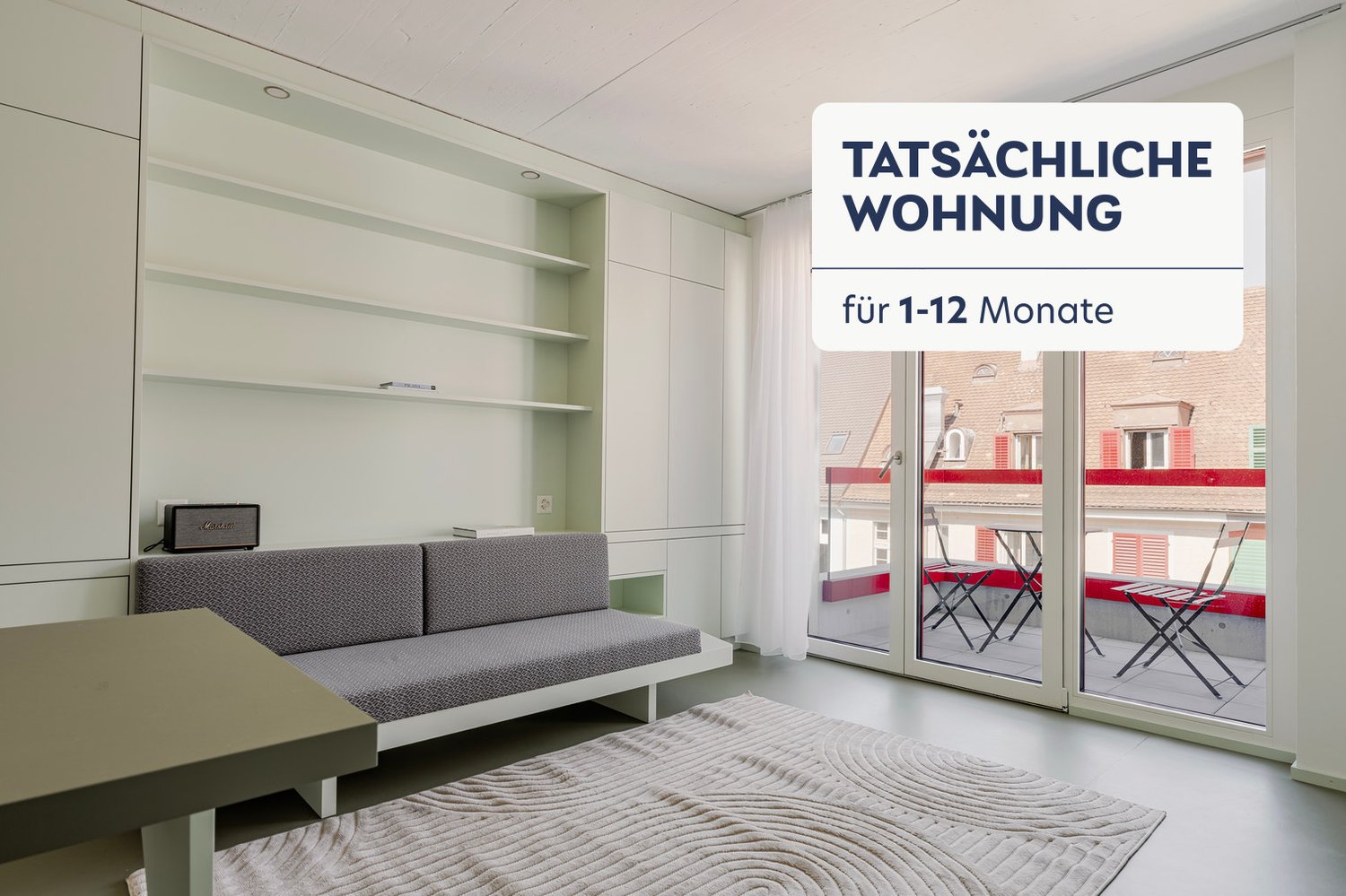2 ½ rooms furnished flat