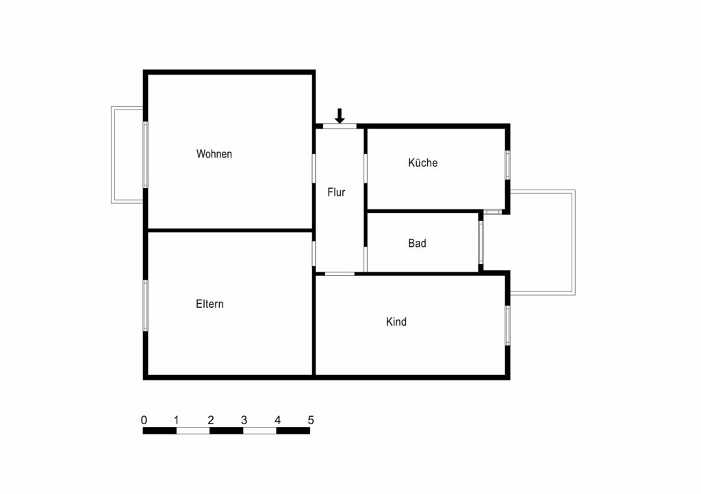3 rooms apartment