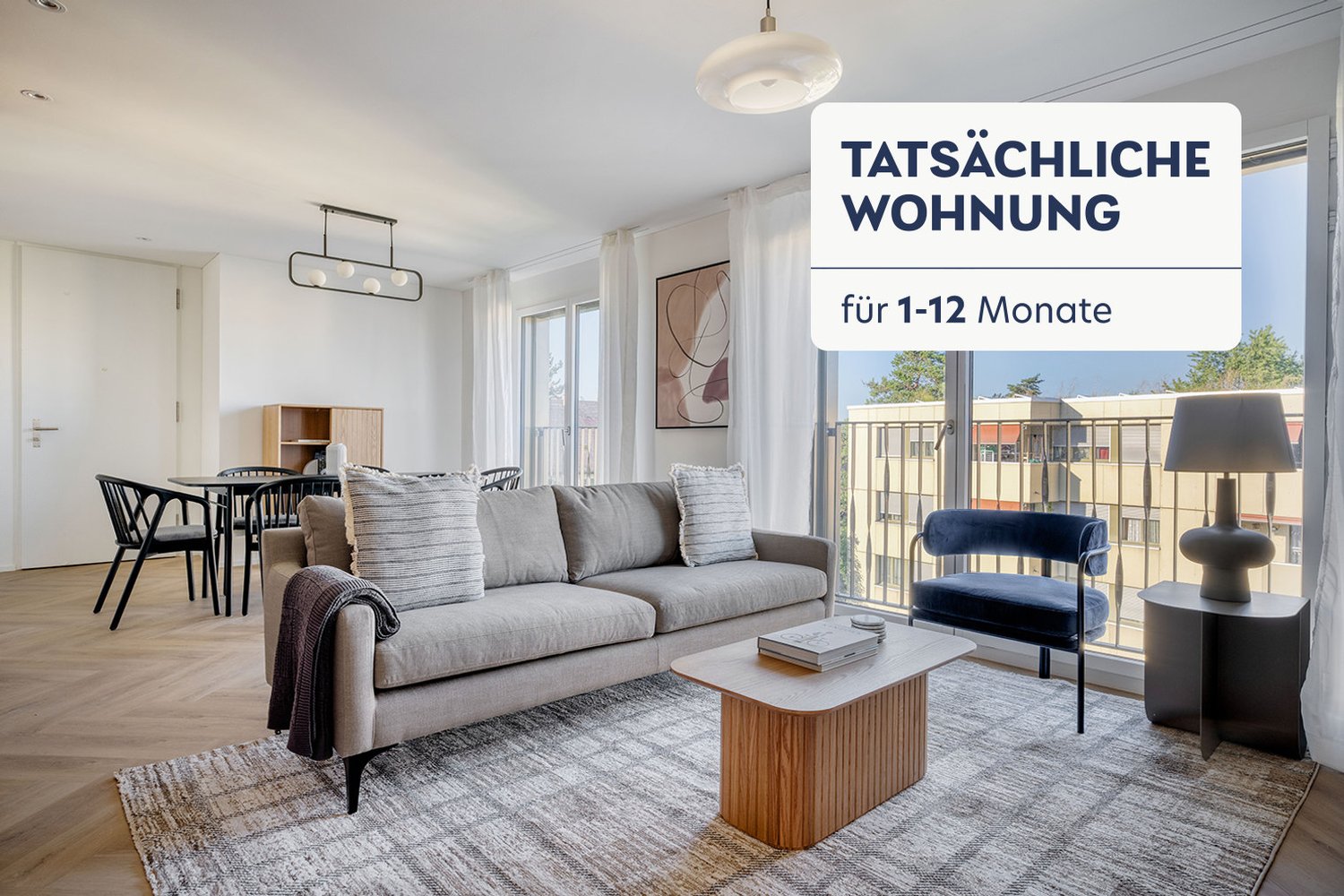 3 ½ pièces appartement meublé