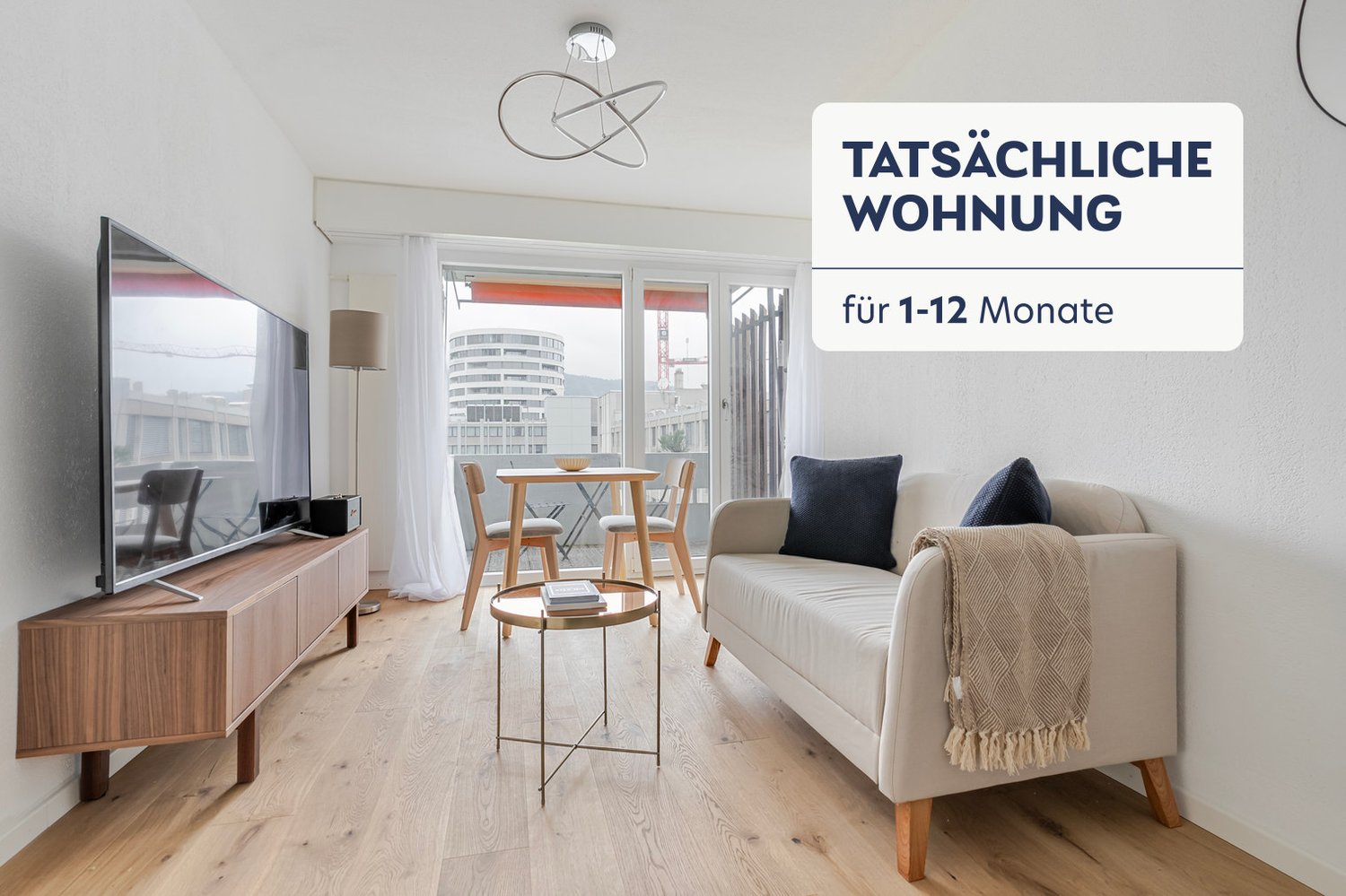 3 ½ rooms furnished flat