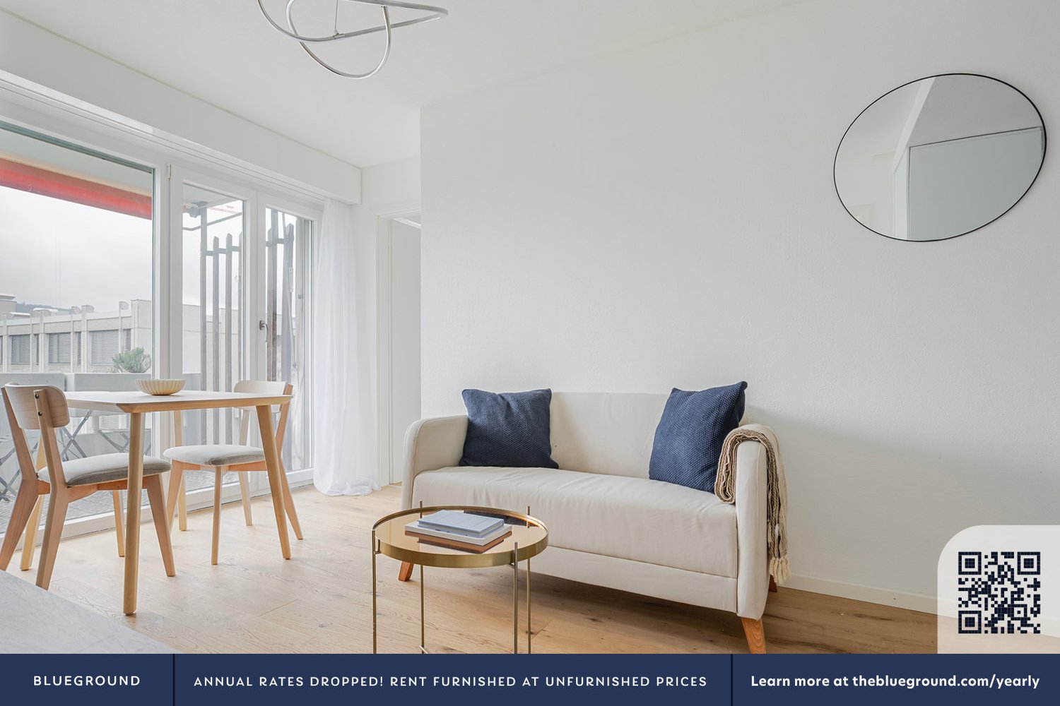 3 ½ rooms furnished flat