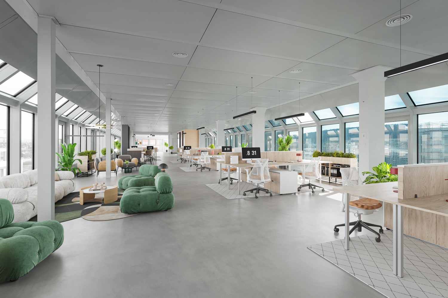 1574m² office
