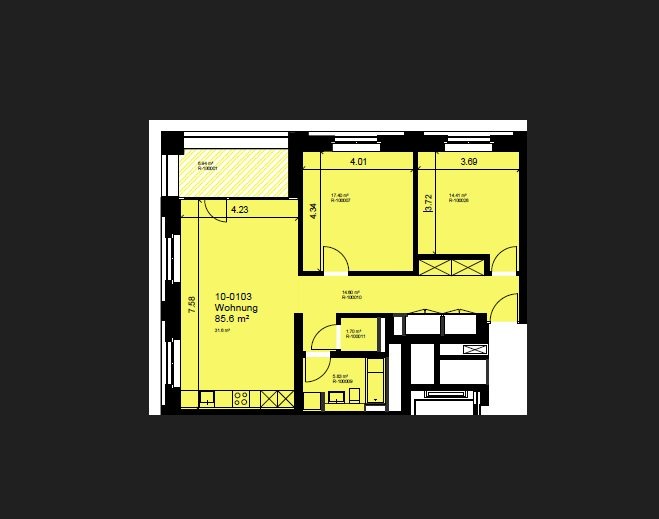 3 ½ rooms apartment