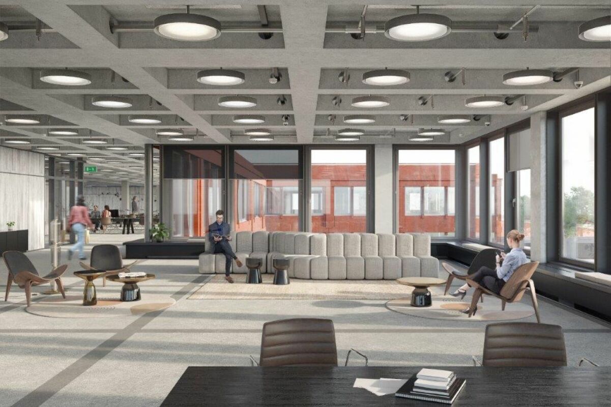 2000m² office
