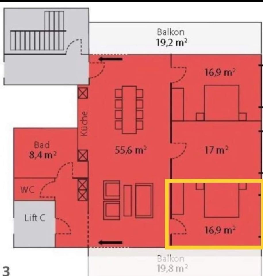 Room in a shared flat