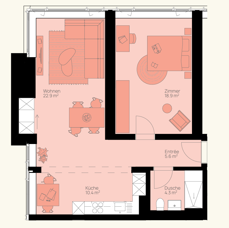 2 ½ rooms apartment, photo 3 of 10