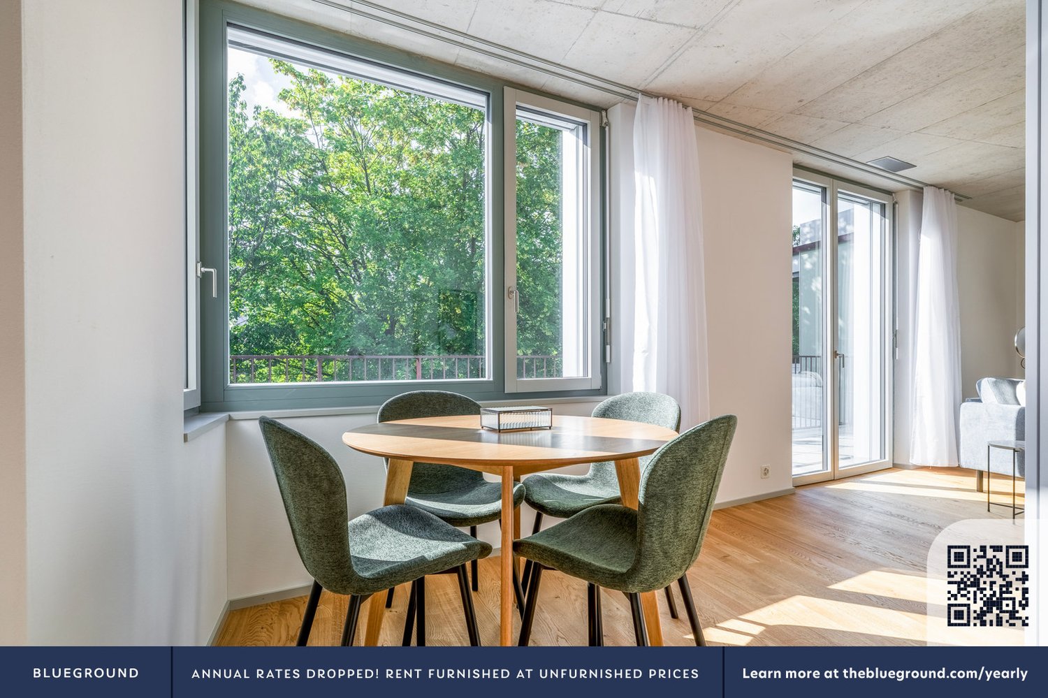 2 ½ rooms furnished flat