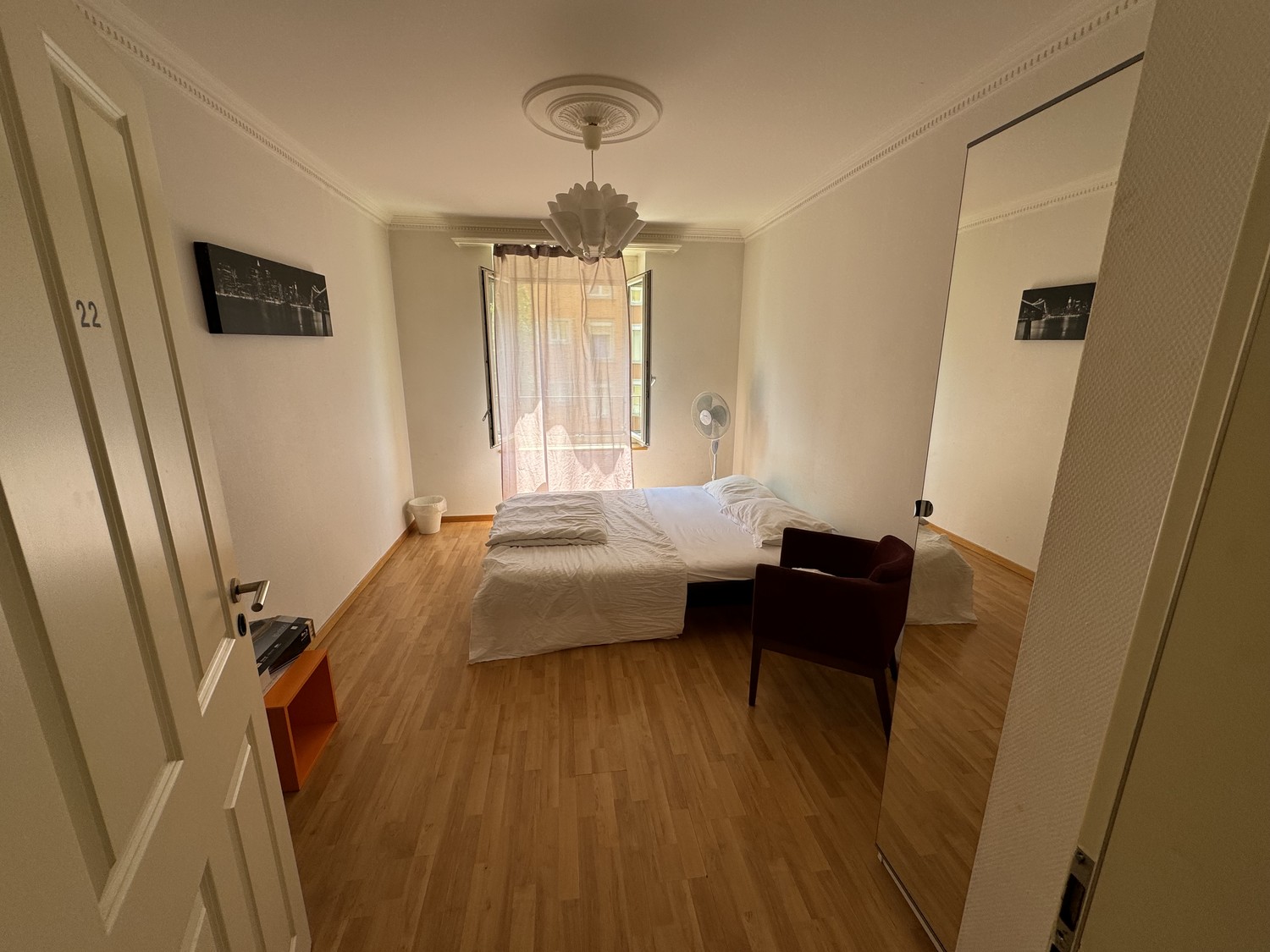 Chambre dans un appartement partagé