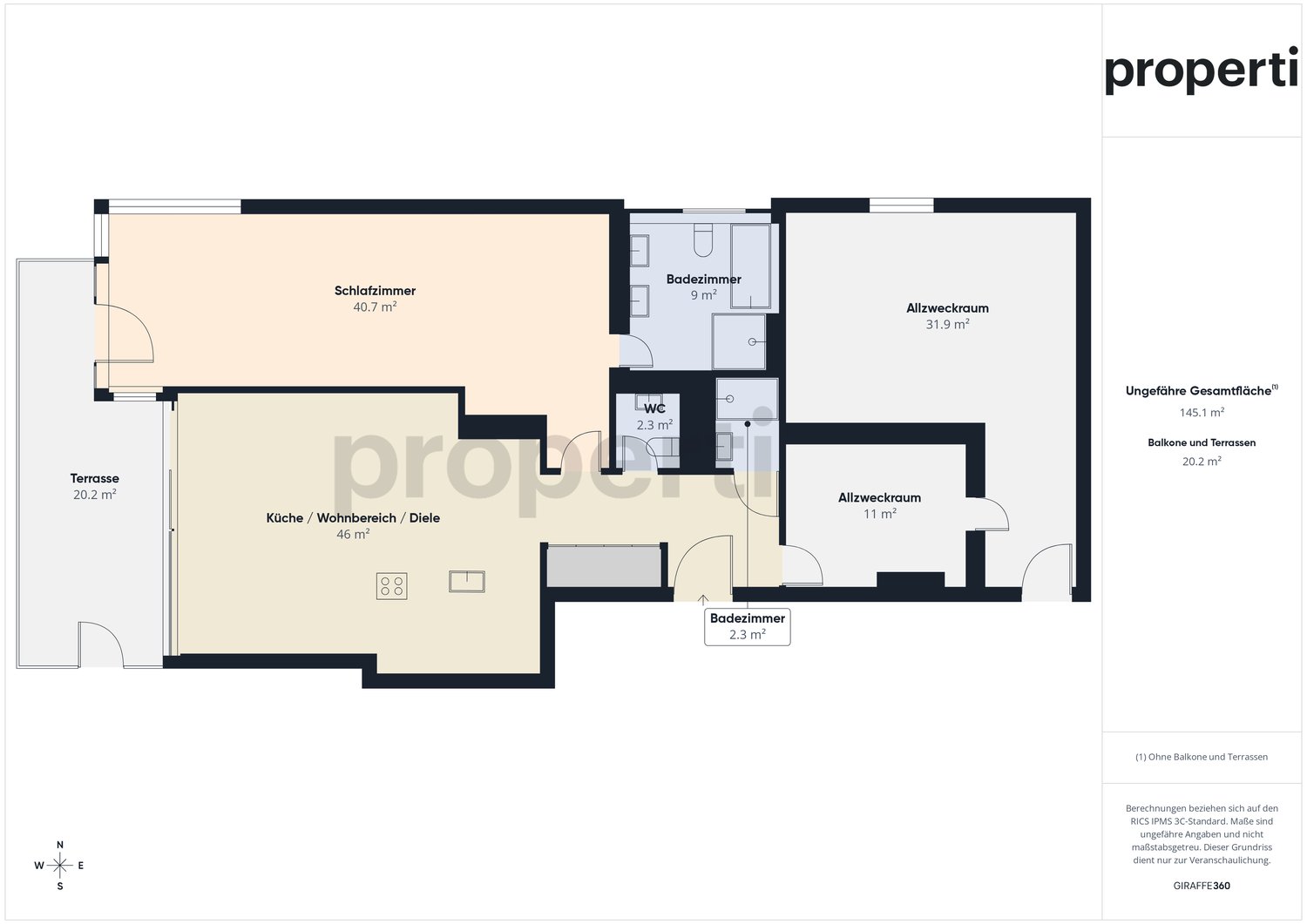 2 ½ rooms apartment