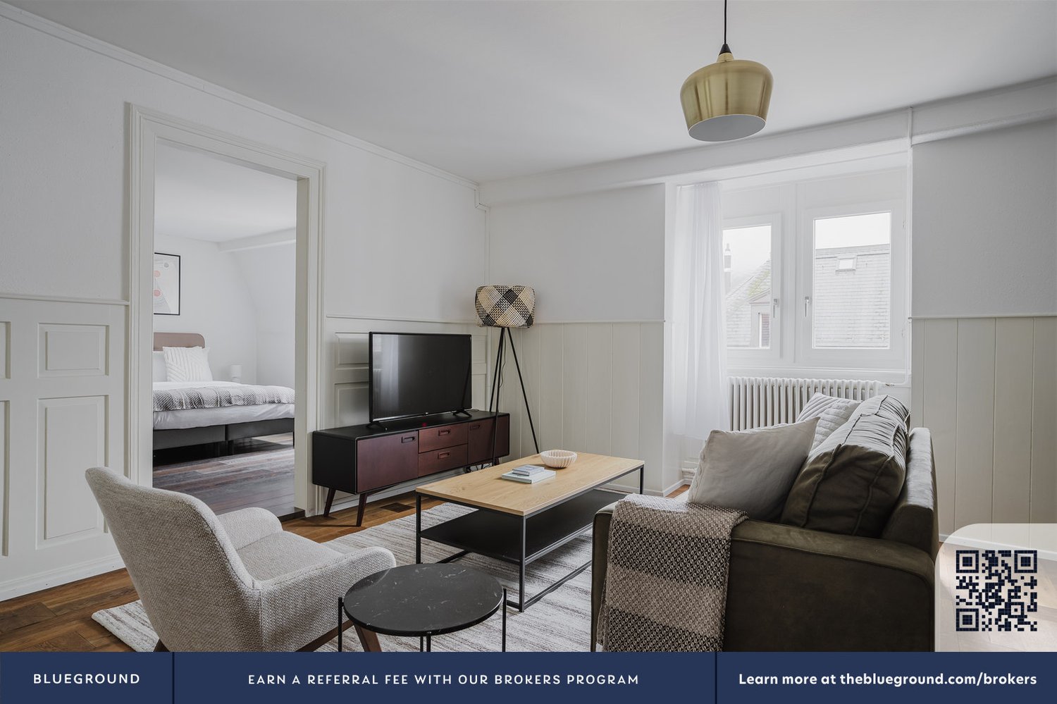 3 ½ rooms furnished flat