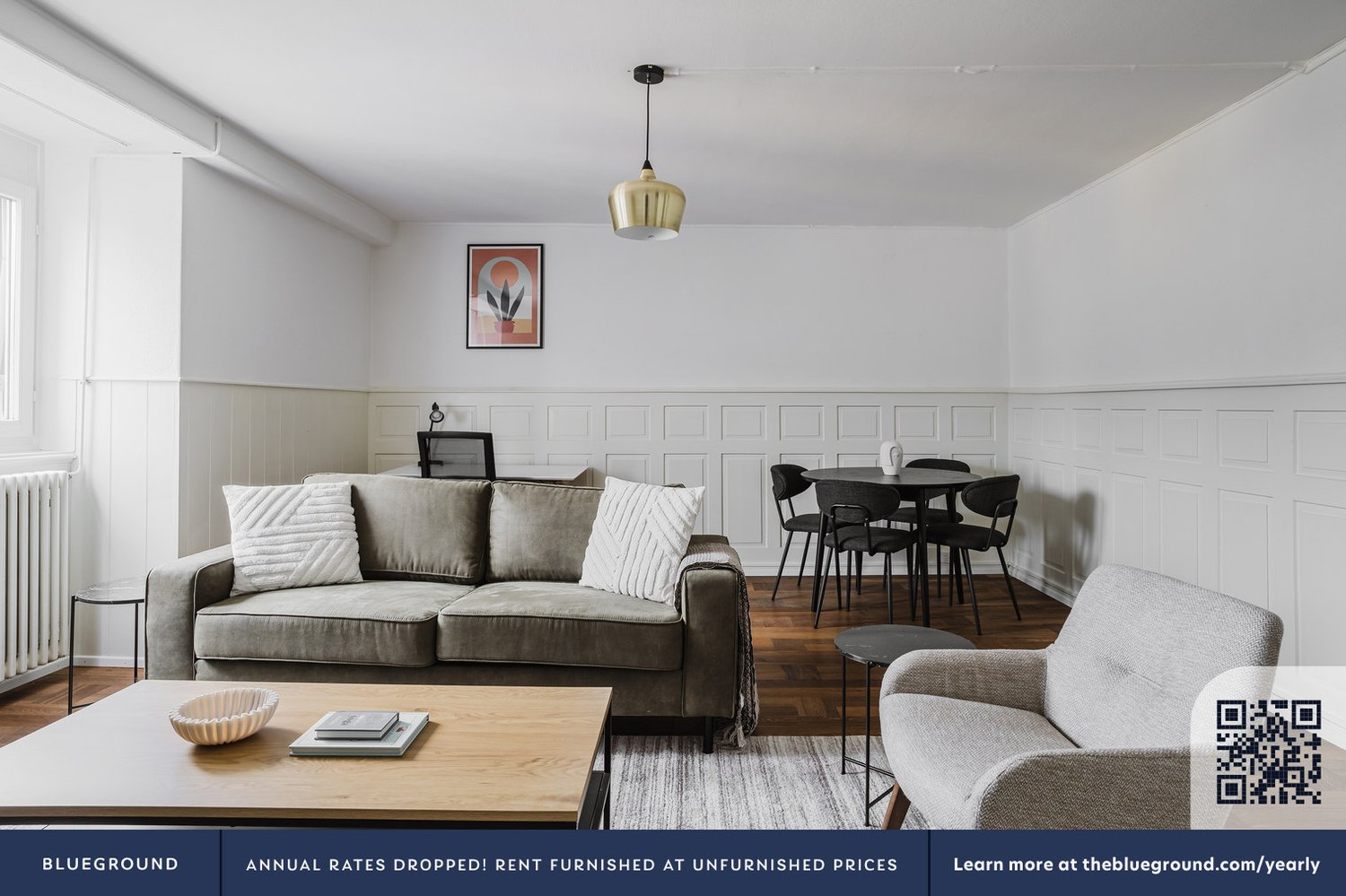 3 ½ rooms furnished flat