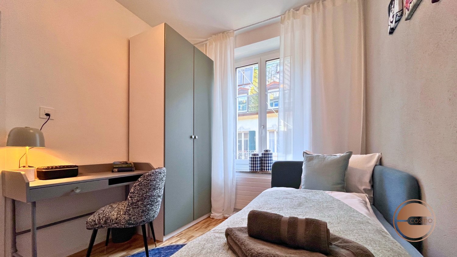 3 rooms furnished flat
