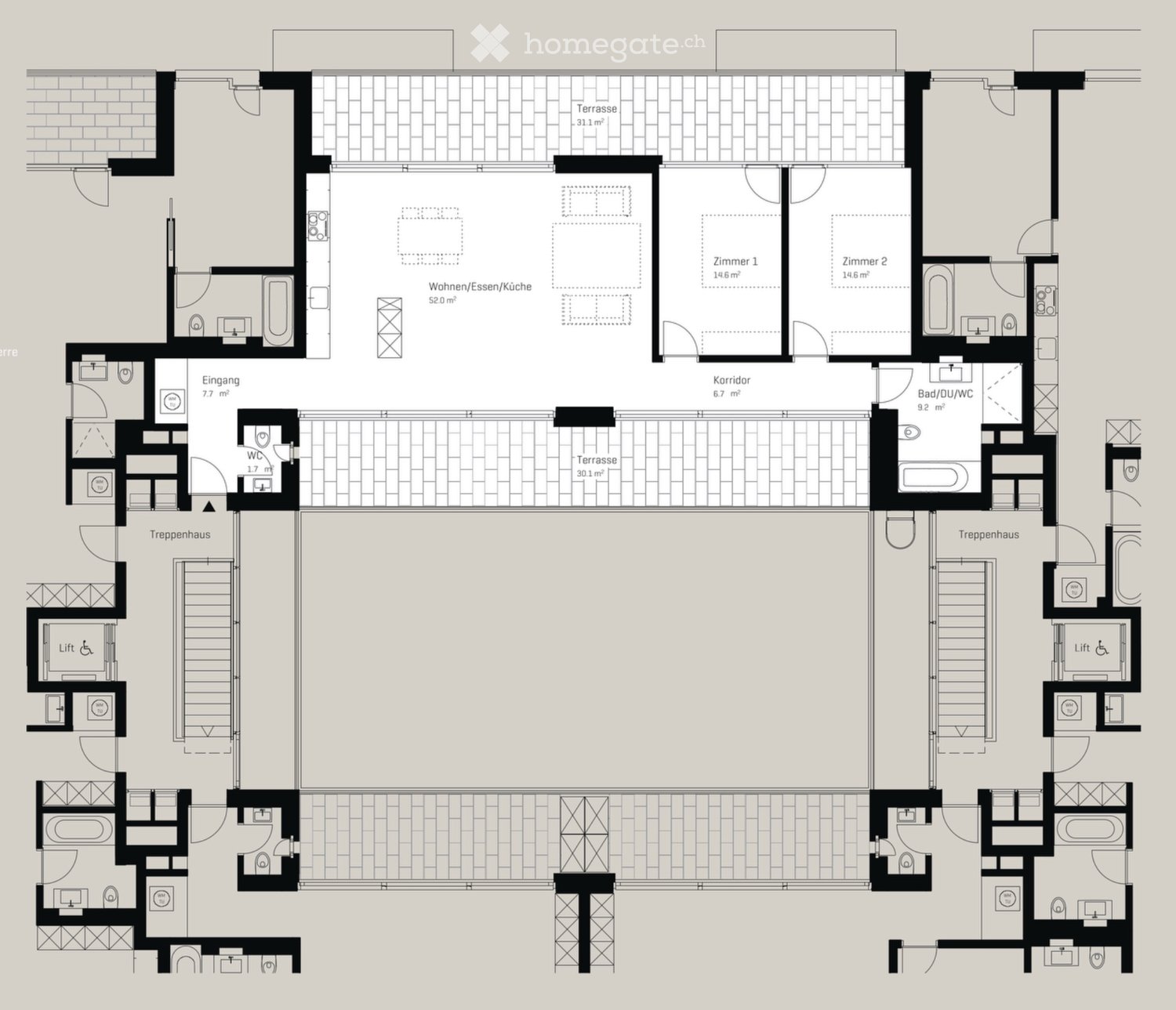 3 ½ rooms apartment