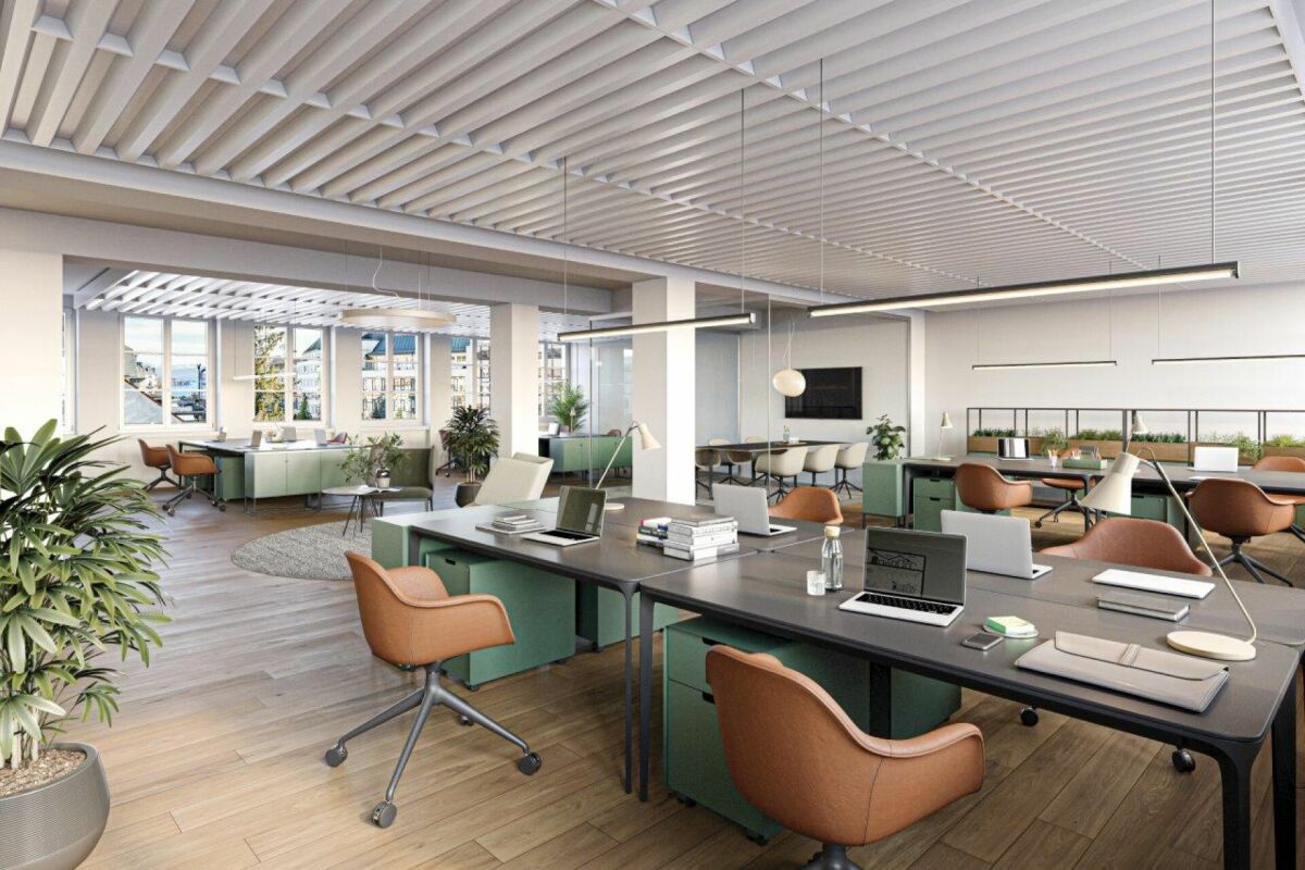 500m² office