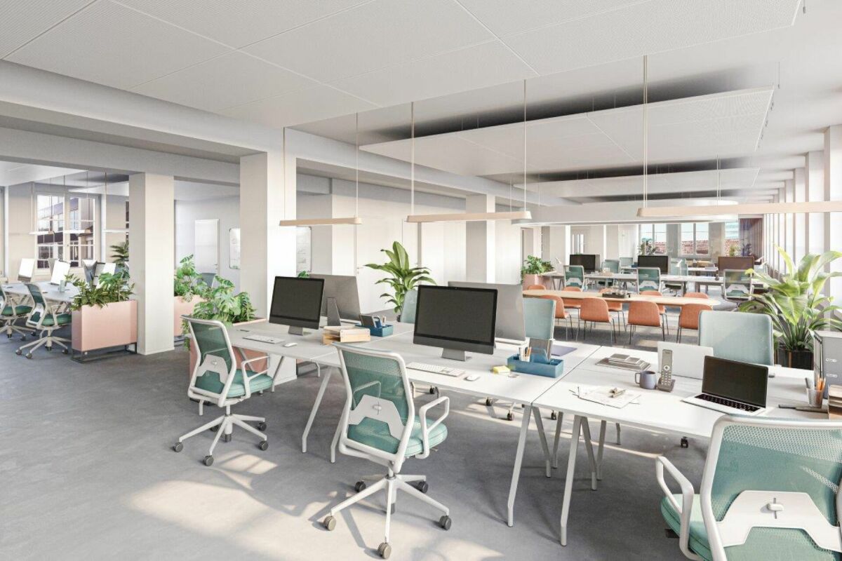 500m² office