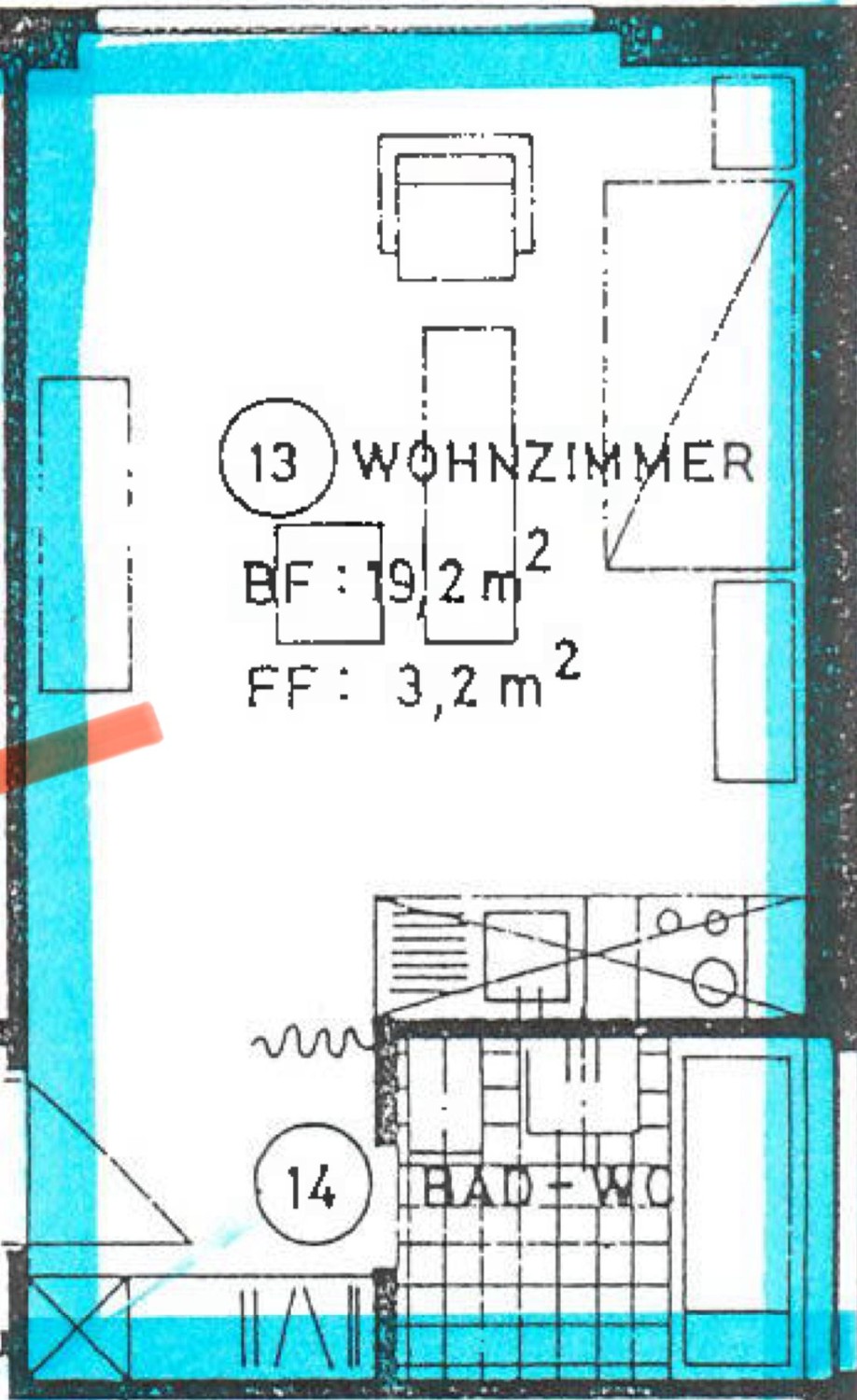 1 room apartment