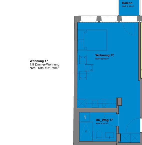 2 ½ rooms apartment, photo 6 of 6