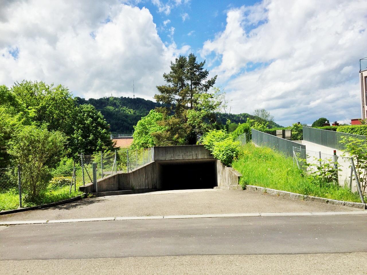Covered bike parking