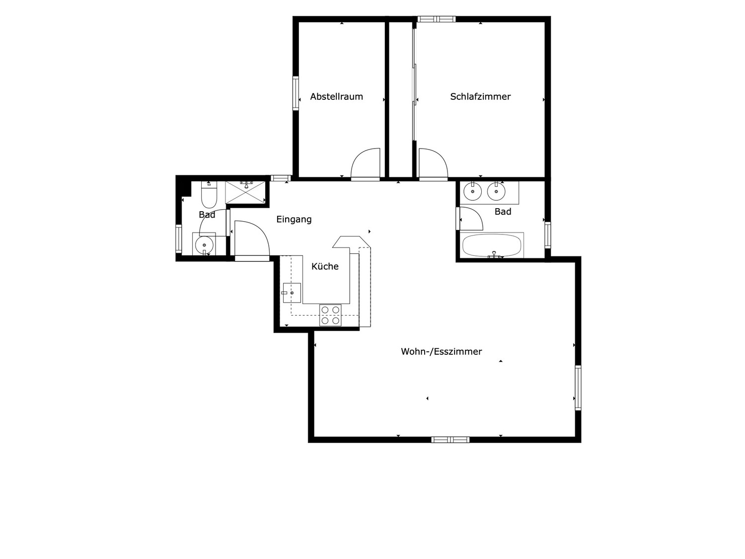 2 ½ Zimmer Wohnung