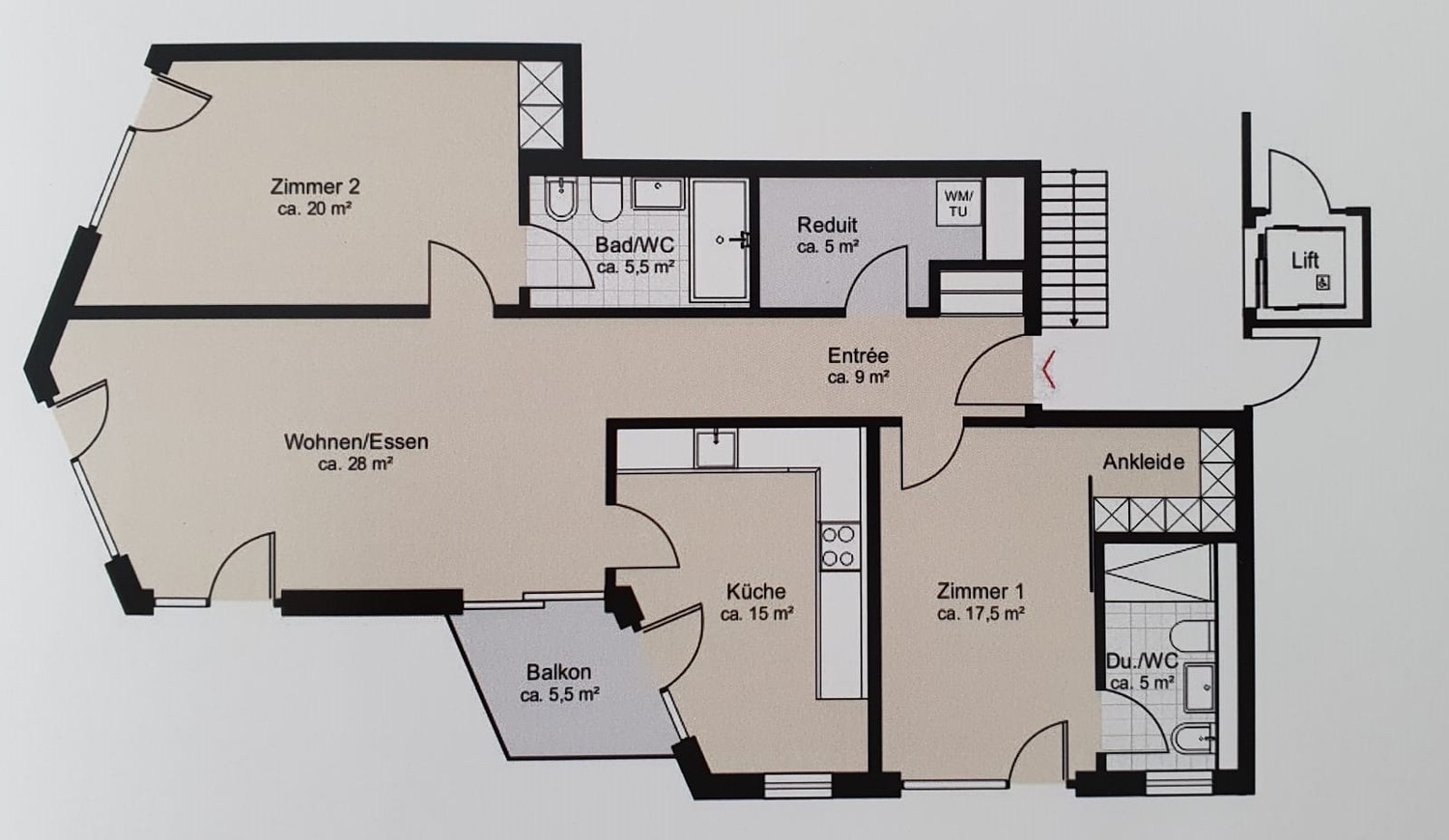3 ½ Zimmer-Wohnung
