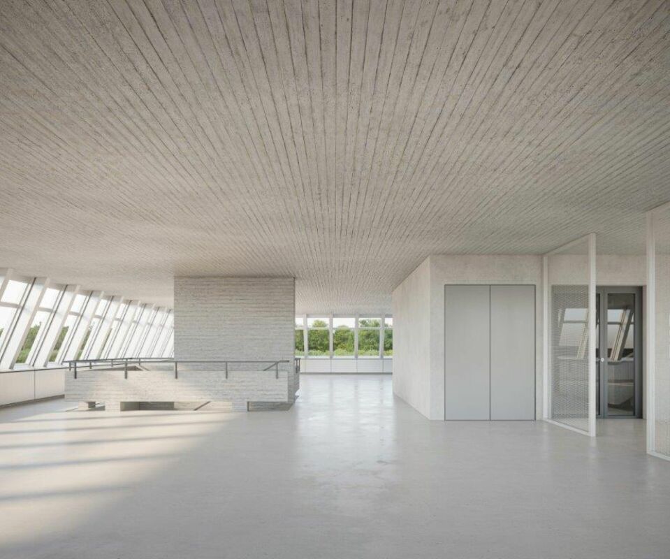 1200m² office
