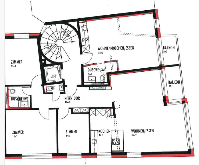 Appartement de 4 pièces