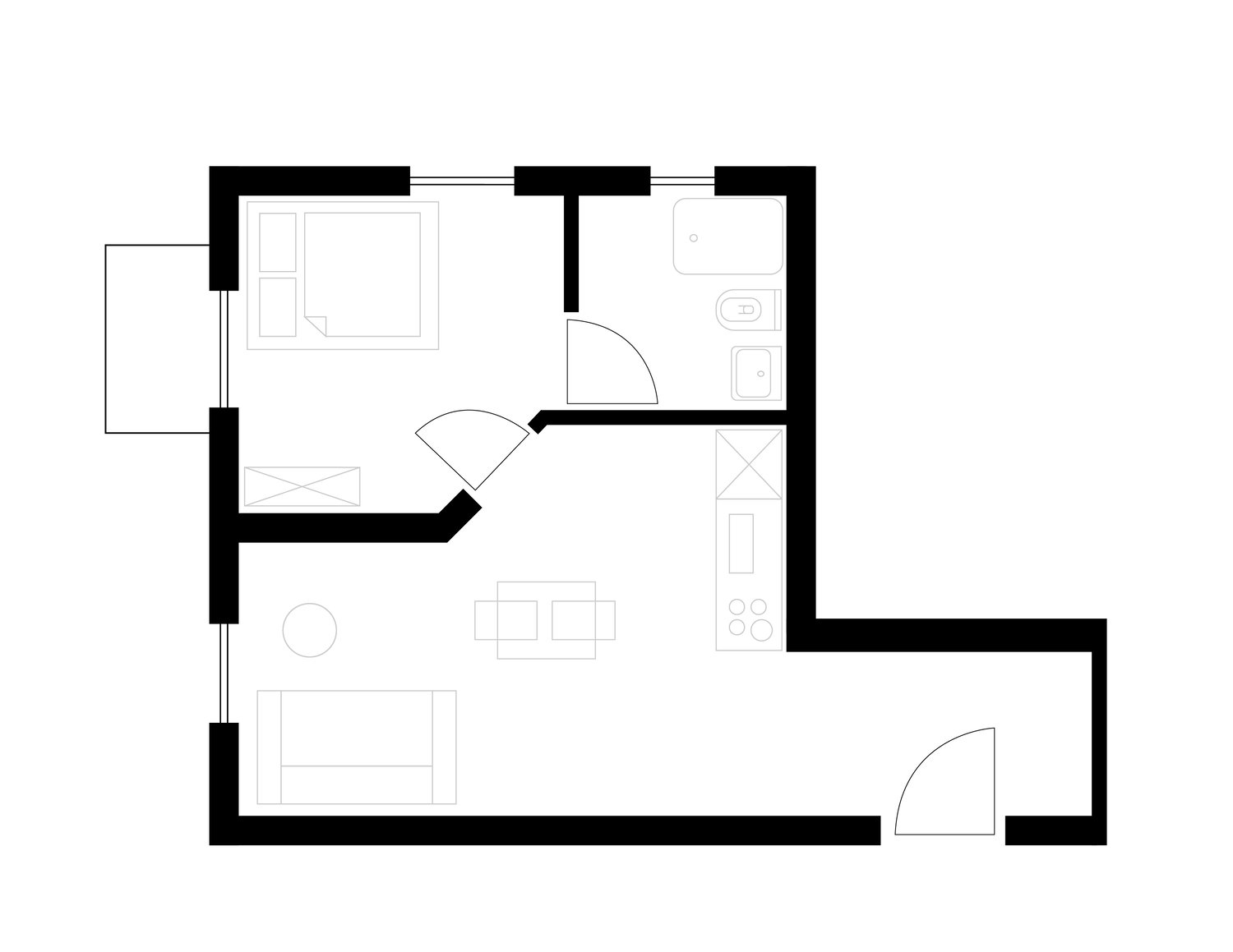 2 ½ rooms apartment