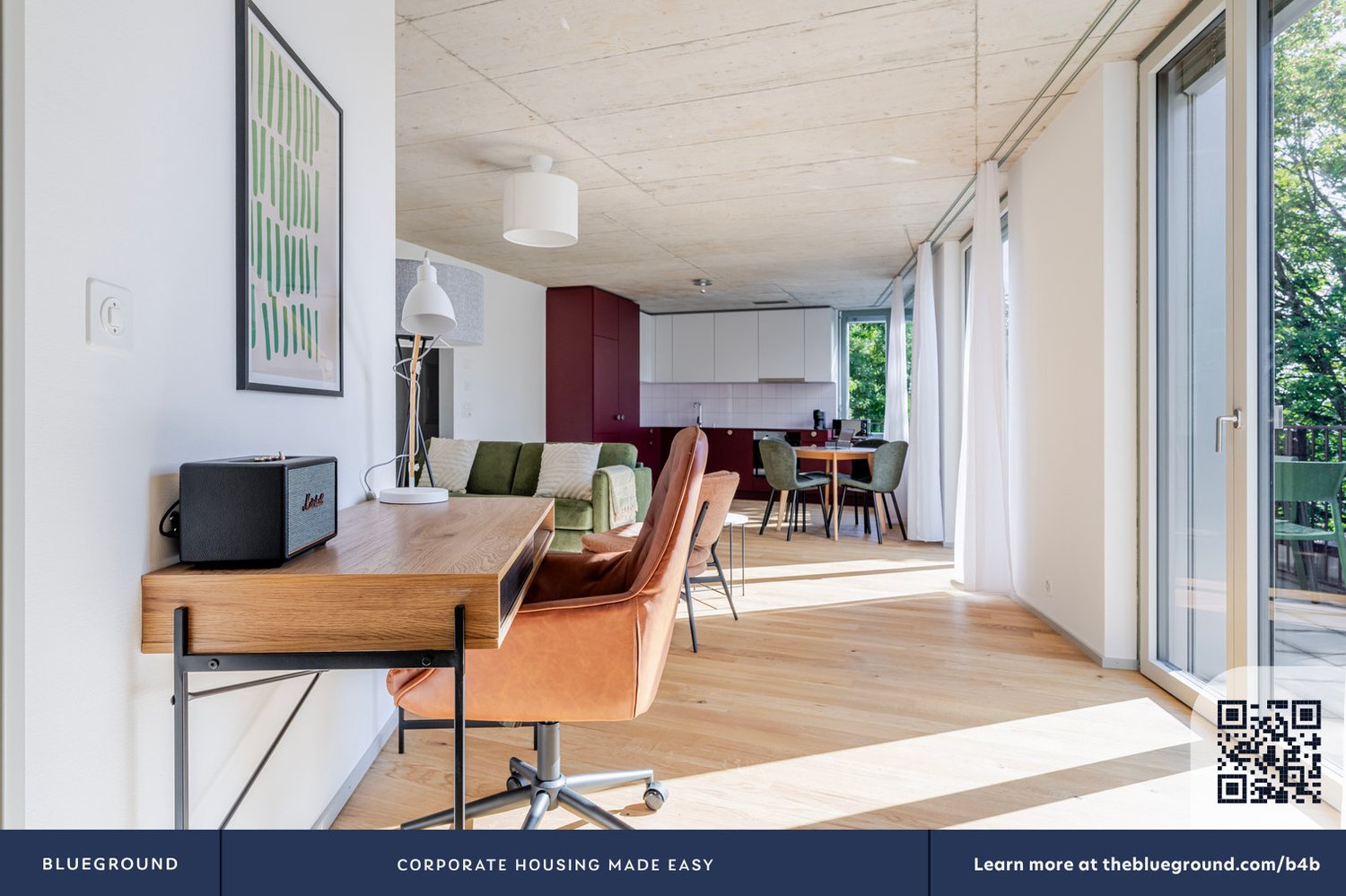 3 ½ rooms furnished flat