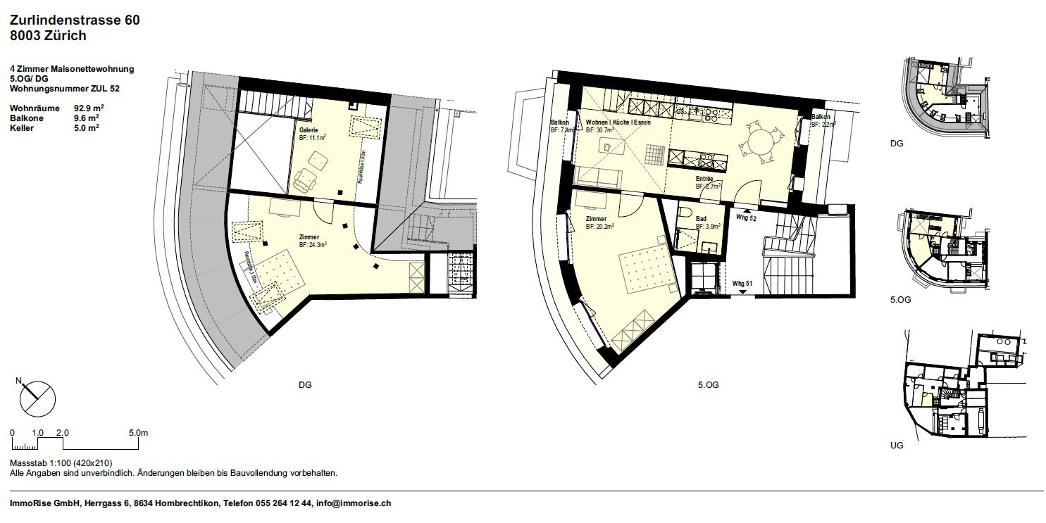 4 rooms apartment
